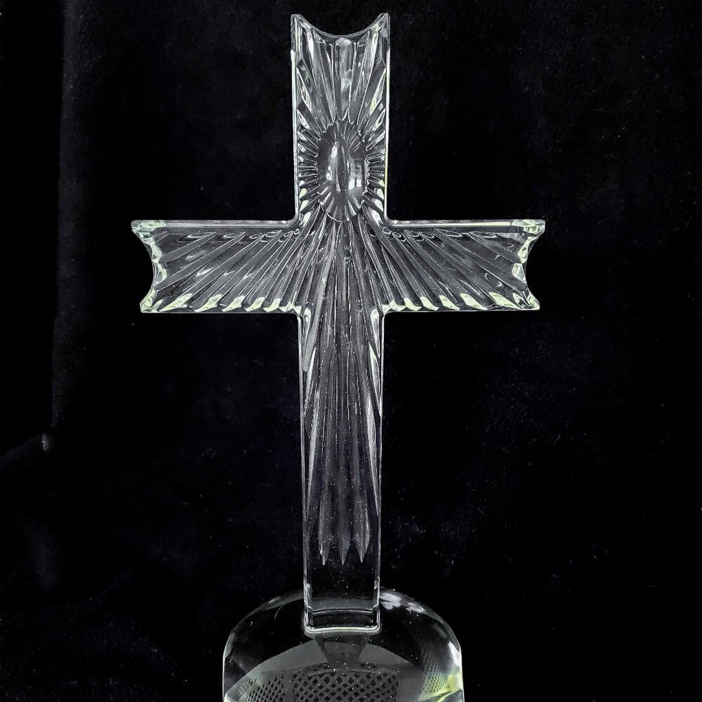 Waterford Crystal Spirituality Standing Cross 10" Made in ireland